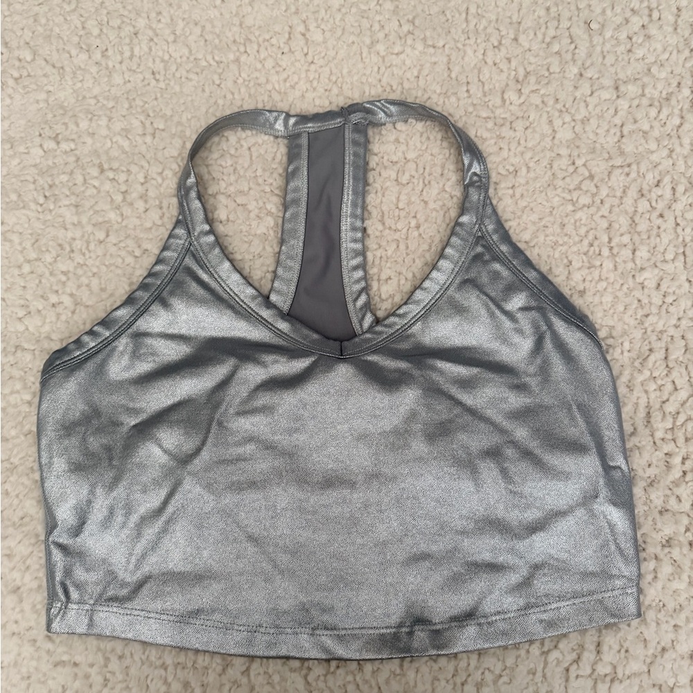Silver Beyond Yoga Sports Bra